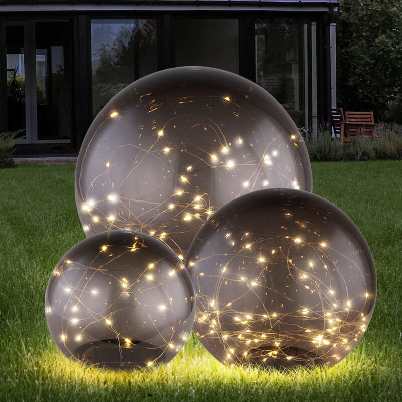 Juego de 3 luces LED con soporte de bola solar, luces decorativas para jardín, lámparas de pie para camino al aire libre
Juego de 3 luces LED con soporte de bola solar, luces decorativas para jardín, lámparas de pie para camino al aire libre