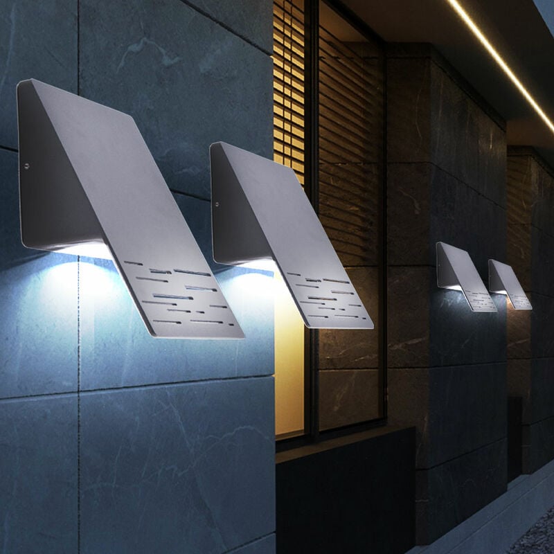 Juego de 4 apliques de pared, focos de exterior, lámparas de iluminación IP44 en un juego que incluye bombillas LED
Juego de 4 apliques de pared, focos de exterior, lámparas de iluminación IP44 en un juego que incluye bombillas LED