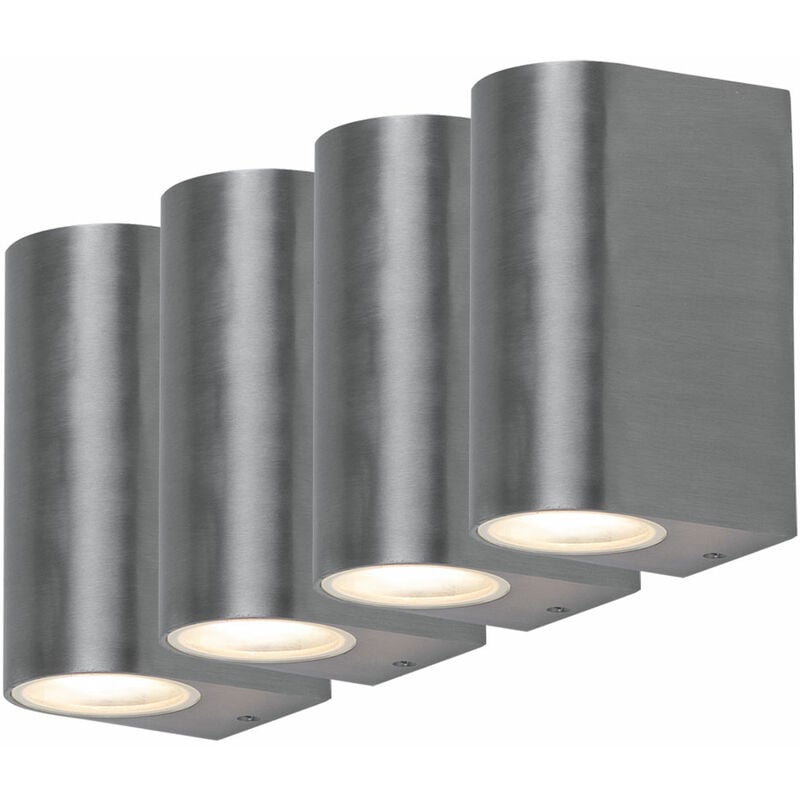 Juego de 4 luces de pared RGB LED ALU para arriba y abajo, para fachadas, patios, lámparas para exteriores, control remoto regulable
Juego de 4 luces de pared RGB LED ALU para arriba y abajo, para fachadas, patios, lámparas para exteriores, control remoto regulable