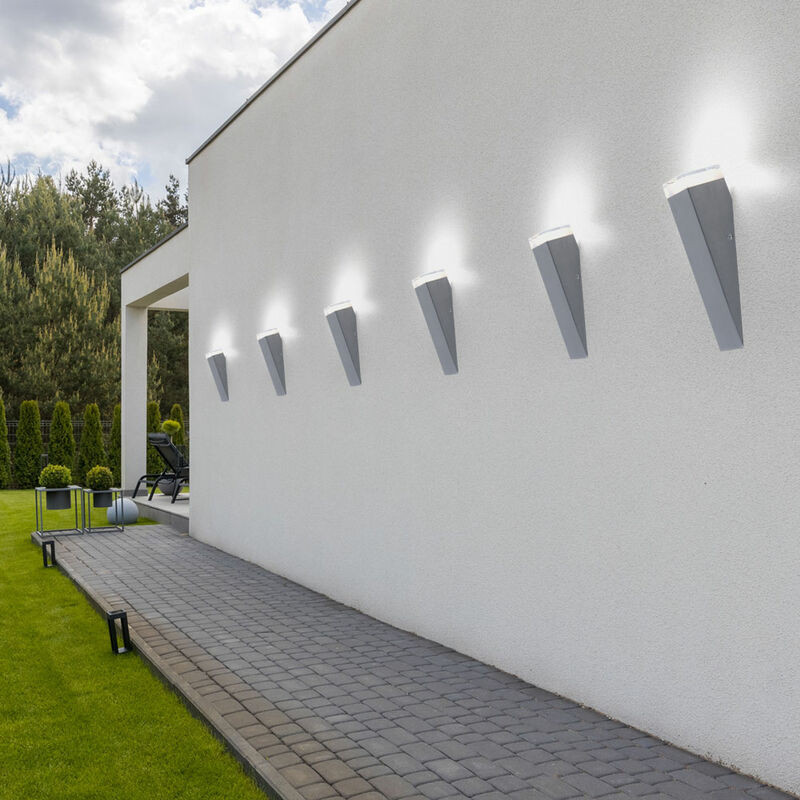 Juego de 6 focos LED de pared para áreas exteriores, propiedad de jardín, luz, lámpara de balcón
Juego de 6 focos LED de pared para áreas exteriores, propiedad de jardín, luz, lámpara de balcón