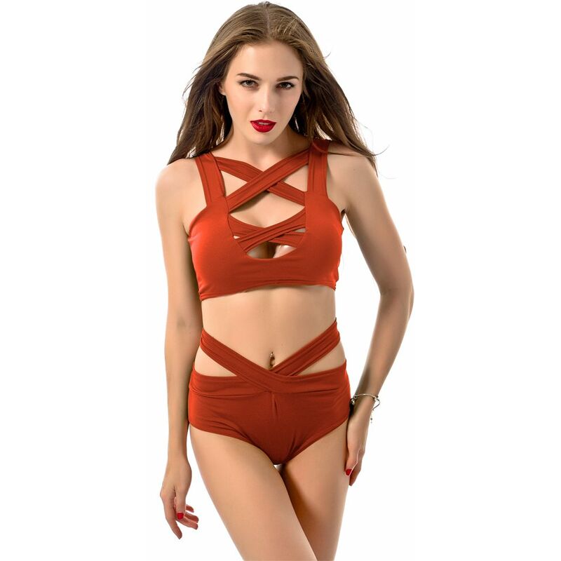 Conjunto de bikini sexy para mujer, traje de bano recortado, con cuello en V profundo, cintura alta, vendaje, traje de bano de dos piezas, traje de
Conjunto de bikini sexy para mujer, traje de bano recortado, con cuello en V profundo, cintura alta, vendaje, traje de bano de dos piezas, traje de