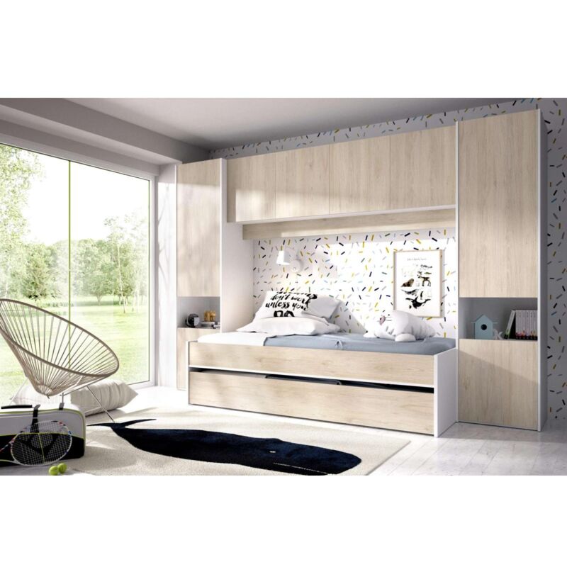 Conjunto juvenil Torredonjimeno en acabado blanco natural 203 cm(alto)302 cm(ancho)97 cm(largo) Color NATURAL-BLANCO
Conjunto juvenil Torredonjimeno en acabado blanco natural 203 cm(alto)302 cm(ancho)97 cm(largo) Color NATURAL-BLANCO