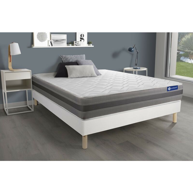 Pack colchón Actiflex relax 120x200cm + Somier multiláminas, Muelles ensacados y espuma viscoelástica, 3 zonas de confort
Pack colchón Actiflex relax 120x200cm + Somier multiláminas, Muelles ensacados y espuma viscoelástica, 3 zonas de confort
