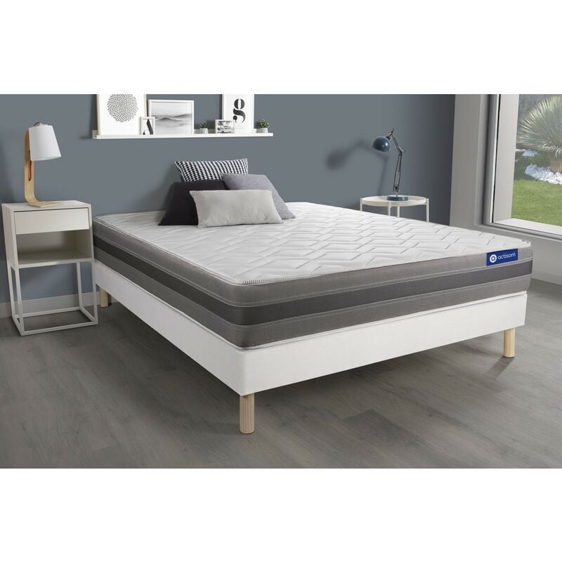 Pack colchón Actiflex relax 160x200cm + Somier multiláminas, Muelles ensacados y espuma viscoelástica, 3 zonas de confort
Pack colchón Actiflex relax 160x200cm + Somier multiláminas, Muelles ensacados y espuma viscoelástica, 3 zonas de confort