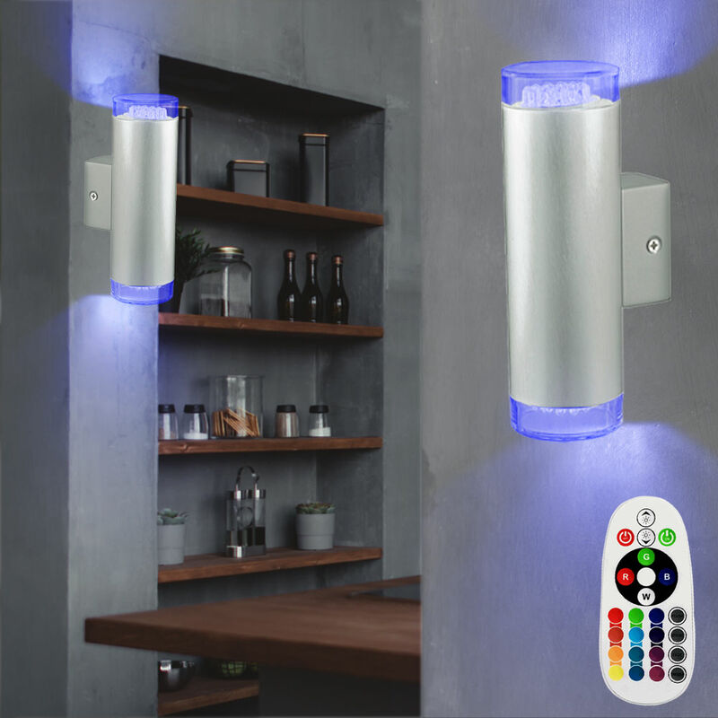 Juego de 2 apliques LED para habitación infantil, luces Up Down regulables en un juego que incluye bombillas LED RGB
Juego de 2 apliques LED para habitación infantil, luces Up Down regulables en un juego que incluye bombillas LED RGB