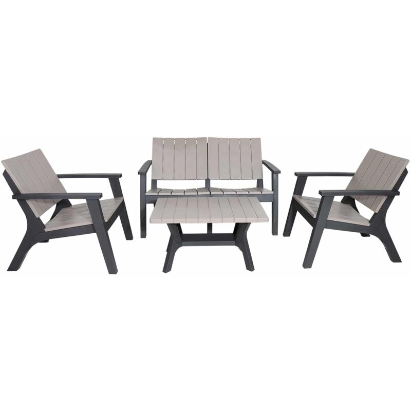 Conjunto de Jardín Chillvert Siros de Resina 1 Sofá 2 Plazas + 2 Sillones + 1 Mesa Beige y Gris
Conjunto de Jardín Chillvert Siros de Resina 1 Sofá 2 Plazas + 2 Sillones + 1 Mesa Beige y Gris