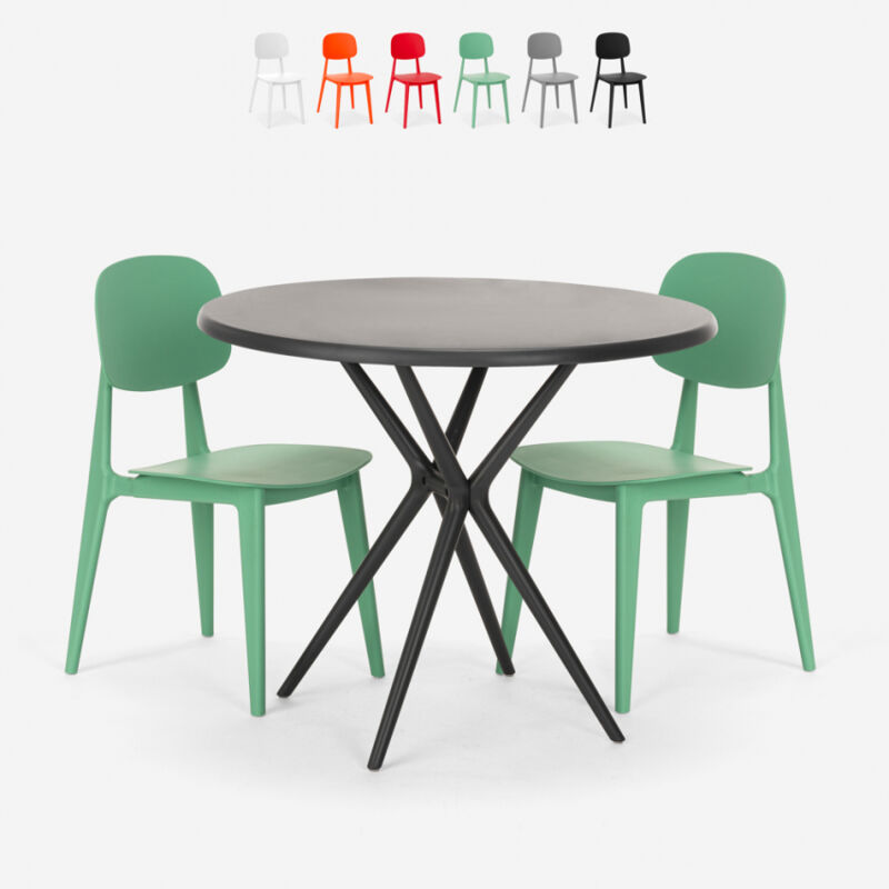 Ahd Amazing Home Design - Conjunto de mesa redonda 80cm negra 2 sillas de diseño Berel Black | Verde oscuro
Ahd Amazing Home Design - Conjunto de mesa redonda 80cm negra 2 sillas de diseño Berel Black | Verde oscuro