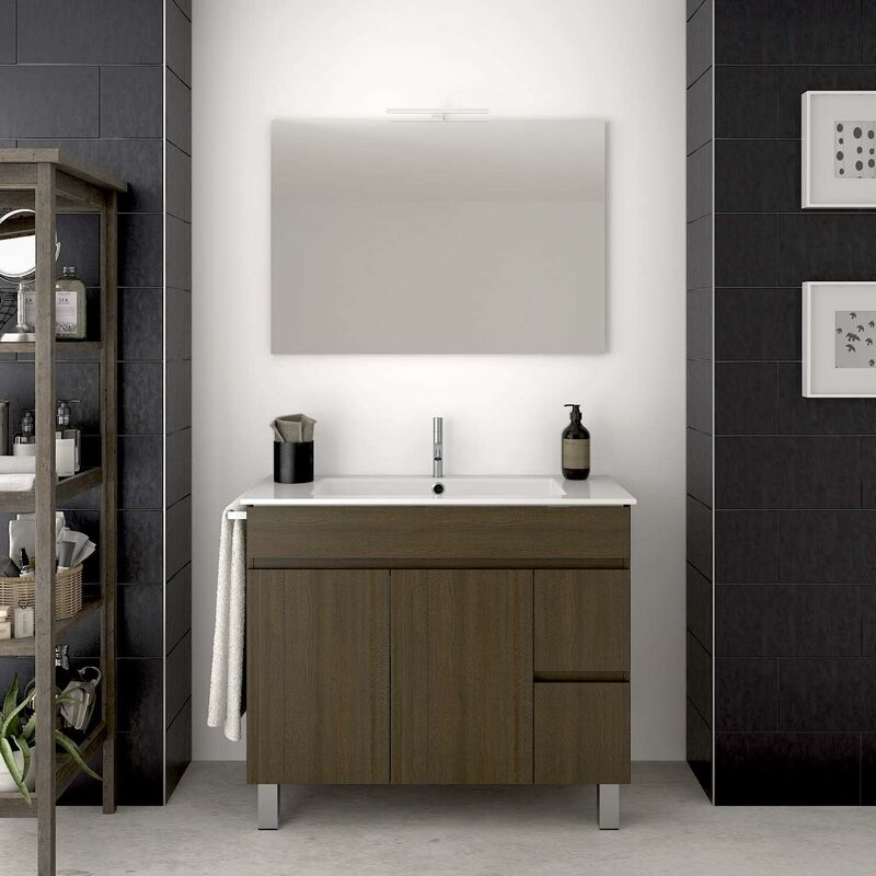 Bricomart Mueble De Bano Con Lavabo Y Espejo VER PRECIOS Comprar