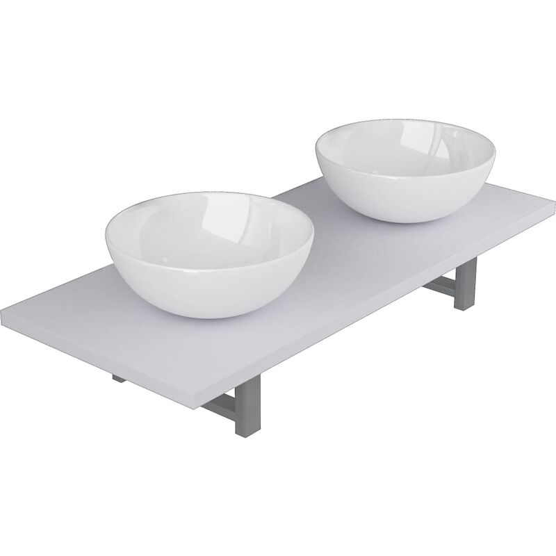 Conjunto de muebles de baño de tres piezas cerámica blanco - Blanco - Vidaxl
Conjunto de muebles de baño de tres piezas cerámica blanco - Blanco - Vidaxl