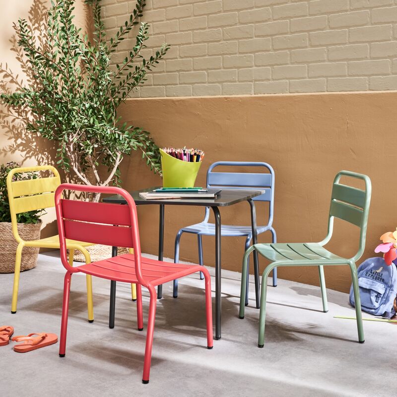 Alice's Garden - Conjunto de muebles de jardín para niños - Anna - Multicolor, 4 plazas, mesa y sillas, 48x48cm
Alice's Garden - Conjunto de muebles de jardín para niños - Anna - Multicolor, 4 plazas, mesa y sillas, 48x48cm