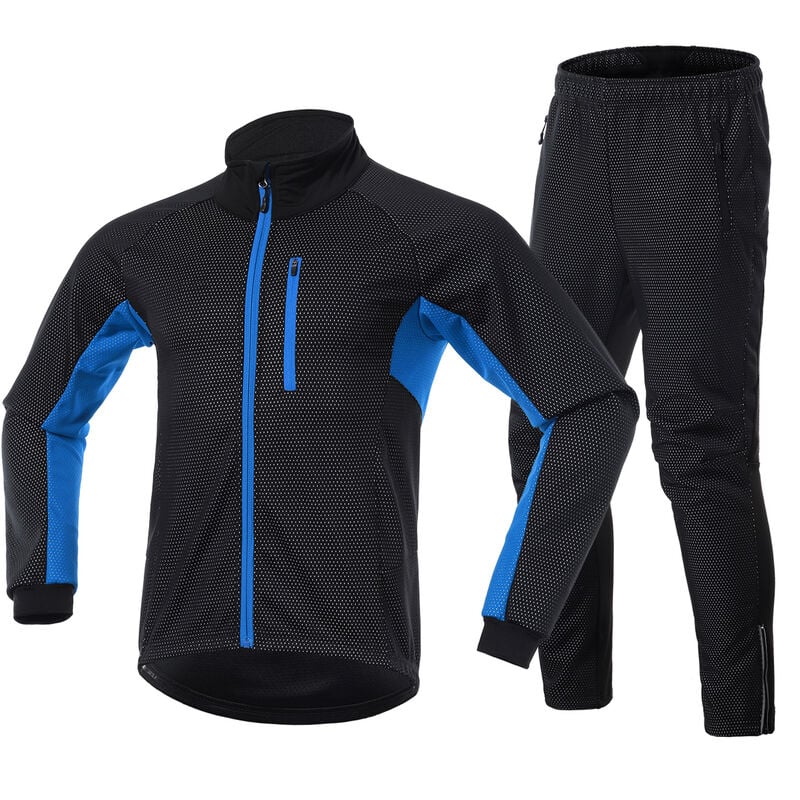 Arsuxeo - Conjunto de ropa de ciclismo de invierno para hombre, Jersey de bicicleta a prueba de viento de manga larga con pantalones, chaqueta
Arsuxeo - Conjunto de ropa de ciclismo de invierno para hombre, Jersey de bicicleta a prueba de viento de manga larga con pantalones, chaqueta