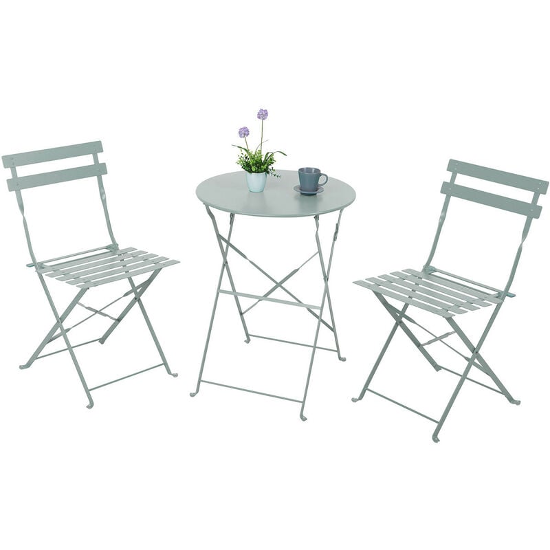 Conjunto de Terraza Plegable Metálico de 2 Sillas y Mesa Redonda Bistreau Gris 7house
Conjunto de Terraza Plegable Metálico de 2 Sillas y Mesa Redonda Bistreau Gris 7house