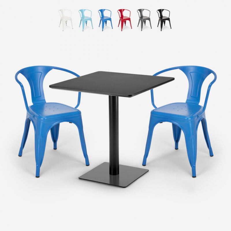 Conjunto mesa Horeca 70x70cm 2 sillas diseño industrial Starter Dark | Azul Marino
Conjunto mesa Horeca 70x70cm 2 sillas diseño industrial Starter Dark | Azul Marino