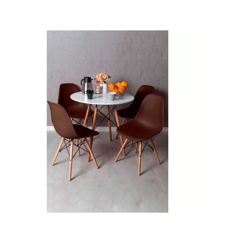 Regalos Miguel - Conjuntos - Conjunto Mesa Tower Redonda 80 cm Blanca Tensores y Pack 4 Sillas Tower Pro - Marrón
Regalos Miguel - Conjuntos - Conjunto Mesa Tower Redonda 80 cm Blanca Tensores y Pack 4 Sillas Tower Pro - Marrón