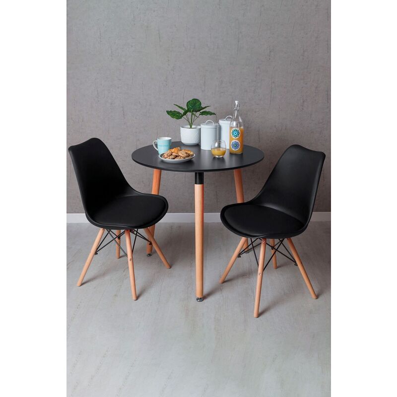 Regalos Miguel - Conjuntos - Conjunto Mesa Tower Redonda 80 cm Negra y Pack 2 Sillas Tilsen - Negro
Regalos Miguel - Conjuntos - Conjunto Mesa Tower Redonda 80 cm Negra y Pack 2 Sillas Tilsen - Negro