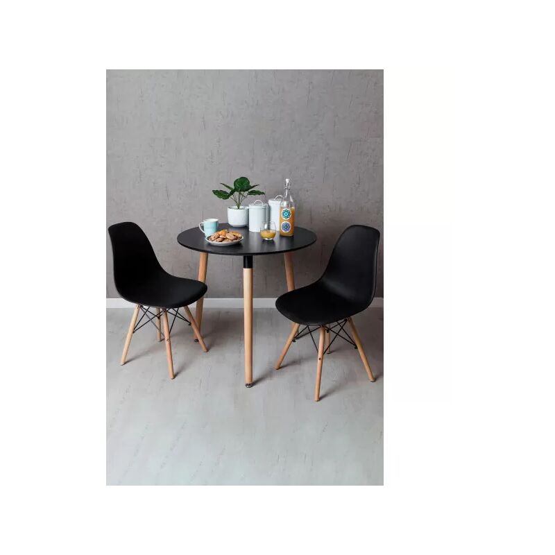 Conjuntos - Conjunto Mesa Tower Redonda 80 cm Negra y Pack 2 Sillas Tower Basic - Negro
Conjuntos - Conjunto Mesa Tower Redonda 80 cm Negra y Pack 2 Sillas Tower Basic - Negro