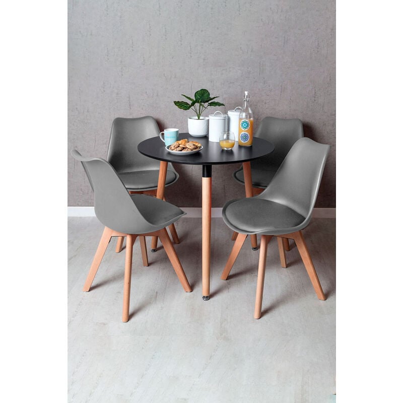 Regalos Miguel - Conjuntos - Conjunto Mesa Tower Redonda 80 cm Negra y Pack 4 Sillas Synk Basic - Gris
Regalos Miguel - Conjuntos - Conjunto Mesa Tower Redonda 80 cm Negra y Pack 4 Sillas Synk Basic - Gris