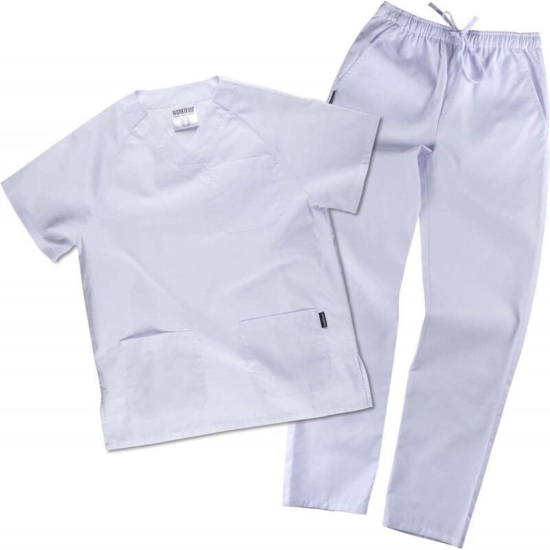 Conjunto de casaca y pantalón con ajuste en cintura Servicios B9110 | Blanco - 3XL - Workteam
Conjunto de casaca y pantalón con ajuste en cintura Servicios B9110 | Blanco - 3XL - Workteam