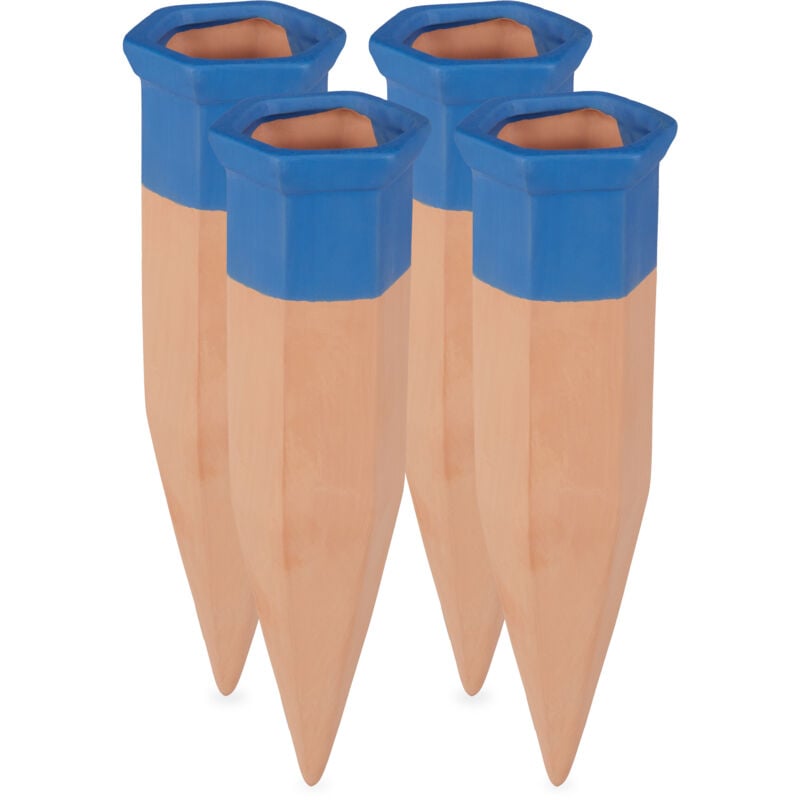 Conos de autorriego, Ayuda de riego automático, Para botellas de 1,5L, 19 cm, 4 Uds., Terracota & Azul
Conos de autorriego, Ayuda de riego automático, Para botellas de 1,5L, 19 cm, 4 Uds., Terracota & Azul
