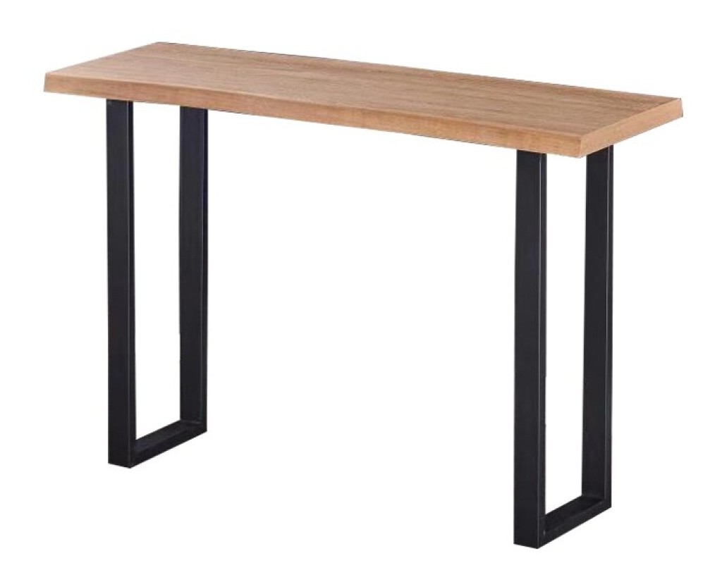 Consola de 120 cm de ancho. Tapa chapada en fresno y patas de acero pintadas de color gris.
Consola de 120 cm de ancho. Tapa chapada en fresno y patas de acero pintadas de color gris.