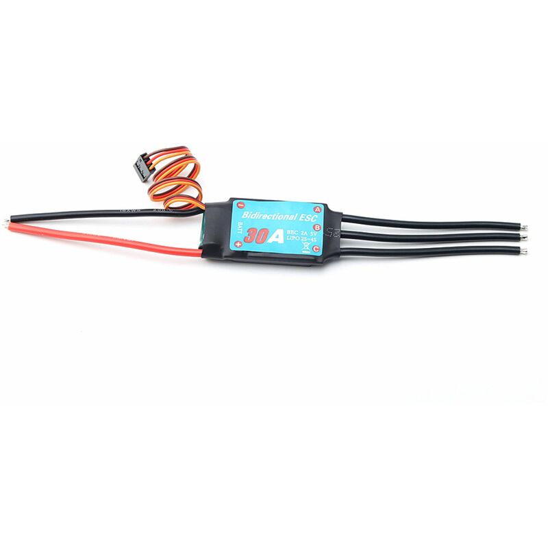 Controlador de velocidad electronico bidireccional ESC sin escobillas para barco de control remoto de barco de coche RC,Negro, 30A
Controlador de velocidad electronico bidireccional ESC sin escobillas para barco de control remoto de barco de coche RC,Negro, 30A