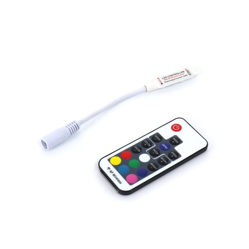 Iluminashop - Controlador para Tiras LED RGB Mini con Control Remoto por RF 12/24V Blanco
Iluminashop - Controlador para Tiras LED RGB Mini con Control Remoto por RF 12/24V Blanco
