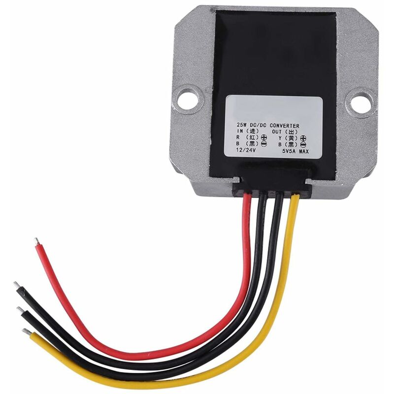 Convertidor de coche DC-DC-DC-DC 12V / 24V a 5V 5A 25W Módulo reductor convertidor de fuente de alimentación B-uck para vehículo de coche
Convertidor de coche DC-DC-DC-DC 12V / 24V a 5V 5A 25W Módulo reductor convertidor de fuente de alimentación B-uck para vehículo de coche