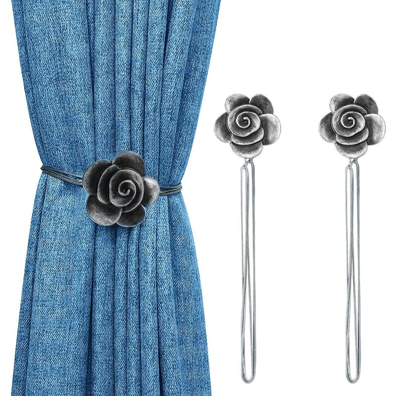Corbata magnética para cortina con forma de camelia, 1 par de hebilla magnética para cortina, accesorios para cortina negra
Corbata magnética para cortina con forma de camelia, 1 par de hebilla magnética para cortina, accesorios para cortina negra