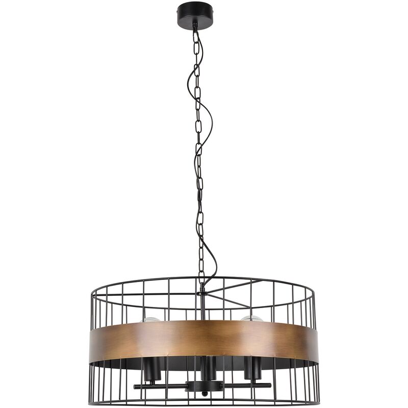 COREP - Lámpara colgante de metal Raw de 58 cm de diámetro, 30 cm de altura, 40 W, color negro y bronce - noir/bronze
COREP - Lámpara colgante de metal Raw de 58 cm de diámetro, 30 cm de altura, 40 W, color negro y bronce - noir/bronze
