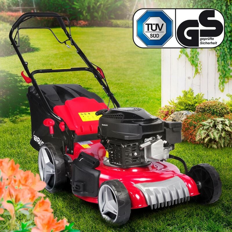 Cortacésped de gasolina 170cc-46cm-4,76CV-bolsa 60l-4en1-autopropulsado, motor de 4 tiempos, 8 niveles altura de corte+sistema Easy Clean. Modelo
Cortacésped de gasolina 170cc-46cm-4,76CV-bolsa 60l-4en1-autopropulsado, motor de 4 tiempos, 8 niveles altura de corte+sistema Easy Clean. Modelo