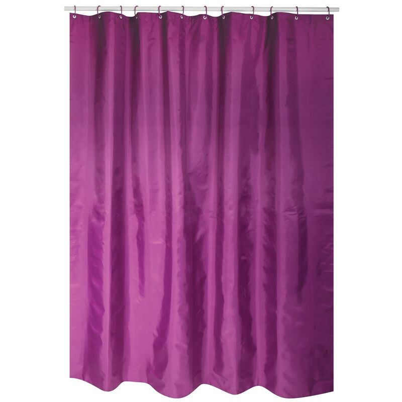 Cortina de ducha de poliester 180x200cm lila 
Cortina de ducha de poliester 180x200cm lila