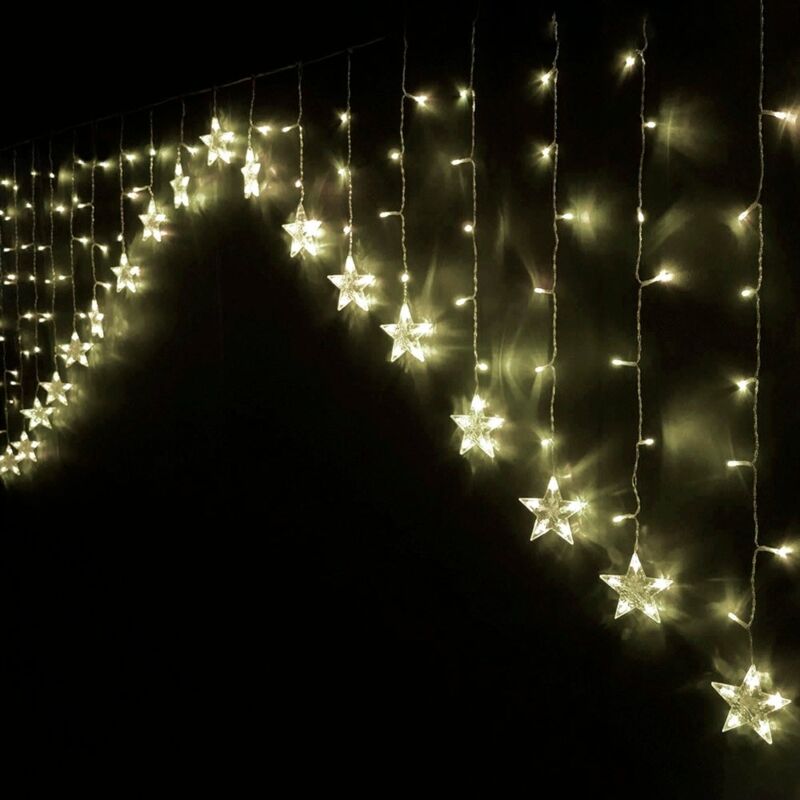 Cortina de luz de 8 funciones con 215 luces para interior yexterior de led amarilla de 300 cm
Cortina de luz de 8 funciones con 215 luces para interior yexterior de led amarilla de 300 cm