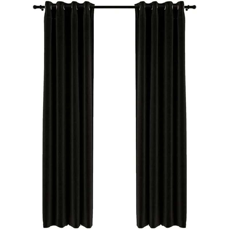 Cortina opaca con ojales look lino 2 pzas antracita 140x245 cm - Antracita - Vidaxl
Cortina opaca con ojales look lino 2 pzas antracita 140x245 cm - Antracita - Vidaxl