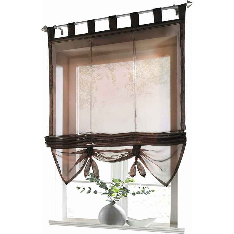 Cortinas romanas de bucle ciego cortinas romanas de cocina, cortinas de bucle ciego transparentes, gasa de café moderna LxH 80x155cm 1 pieza - Litzee
Cortinas romanas de bucle ciego cortinas romanas de cocina, cortinas de bucle ciego transparentes, gasa de café moderna LxH 80x155cm 1 pieza - Litzee