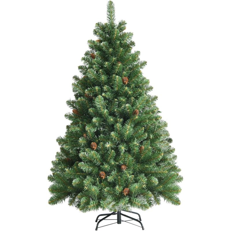 150 cm Árbol de Navidad Artificial con Piñas Realísticas, Ramas Frondosas, Base de Metal Sólida y Plegable, Árbol Decorativo - Costway
150 cm Árbol de Navidad Artificial con Piñas Realísticas, Ramas Frondosas, Base de Metal Sólida y Plegable, Árbol Decorativo - Costway
