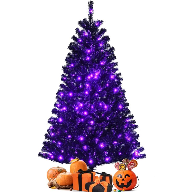 150 cmÁrbol Artificial Navidad Negro con Luces LED Violetas para Hogra Interior Fiesta - Costway
150 cmÁrbol Artificial Navidad Negro con Luces LED Violetas para Hogra Interior Fiesta - Costway