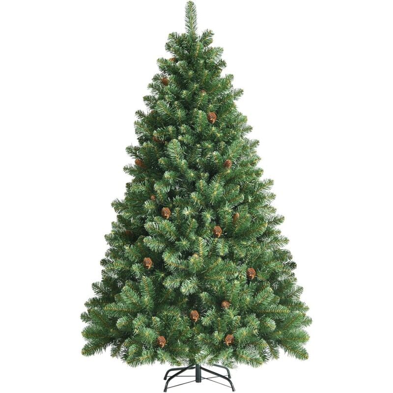 180 cm Árbol de Navidad Artificial con Piñas Realísticas, Ramas Frondosas, Base de Metal Sólida y Plegable, Árbol Decorativo - Costway
180 cm Árbol de Navidad Artificial con Piñas Realísticas, Ramas Frondosas, Base de Metal Sólida y Plegable, Árbol Decorativo - Costway