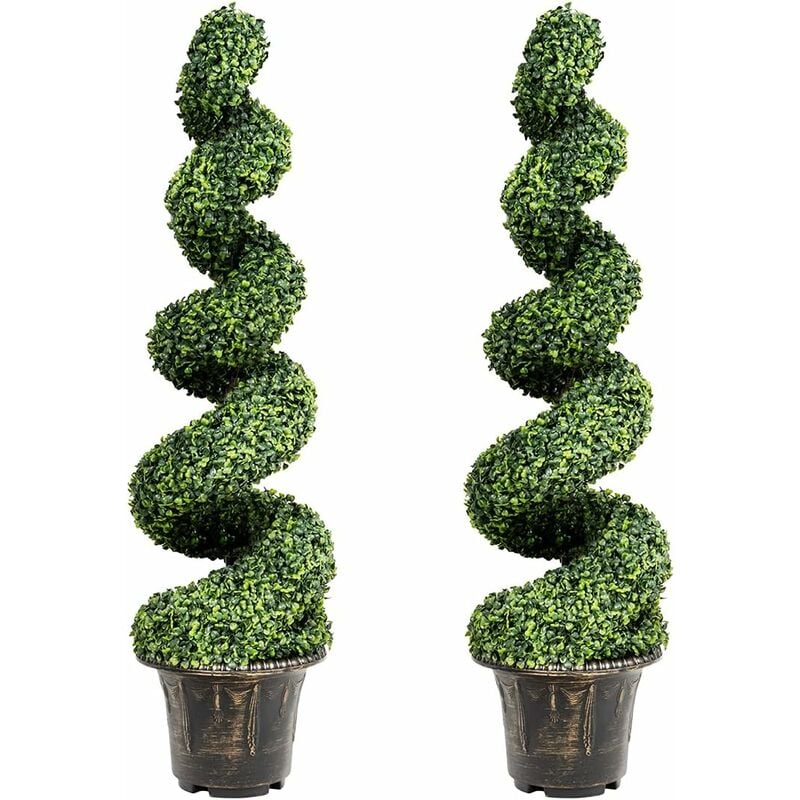 2 Bojes de Espiral Artificiales 120 cm, Árbol Falso con Hojas Realísticas y Maceta, Árbol de Boj Falso - Costway
2 Bojes de Espiral Artificiales 120 cm, Árbol Falso con Hojas Realísticas y Maceta, Árbol de Boj Falso - Costway
