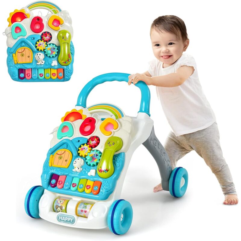 Costway - Andador Caminador con Música y Luces, Juguete de Empuje para Niños con Panel de Juego Removible y Ruedas con Velocidad Regulable
Costway - Andador Caminador con Música y Luces, Juguete de Empuje para Niños con Panel de Juego Removible y Ruedas con Velocidad Regulable