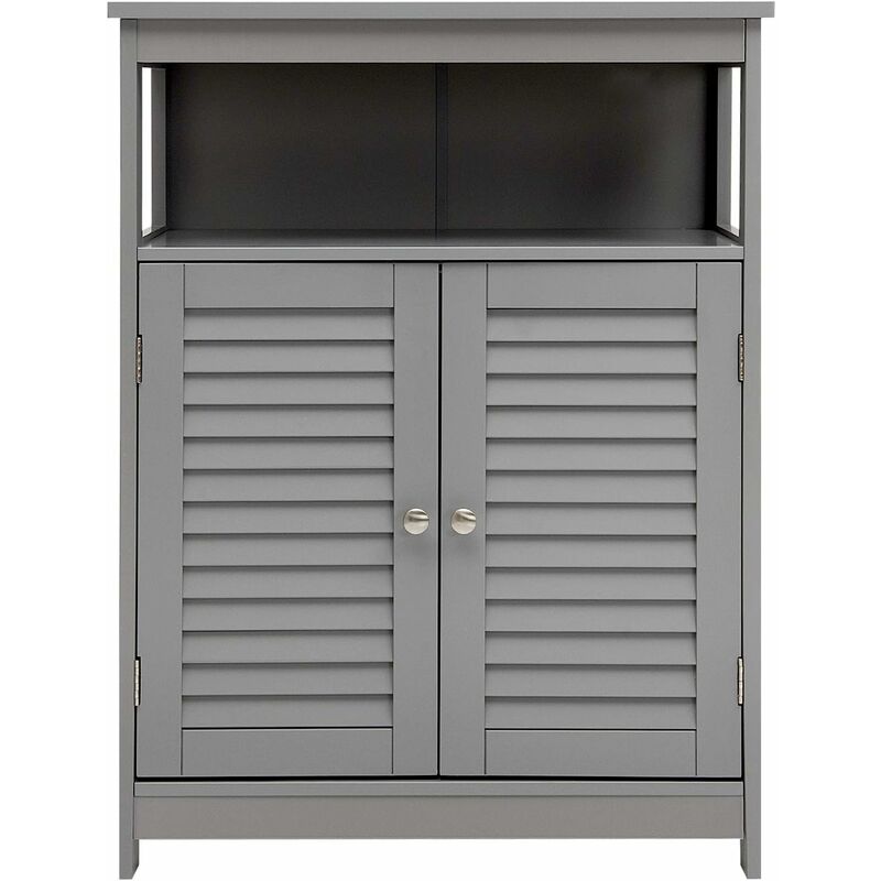 Armario del Baño con Doble Puerta de Persiana y Repisa Regulable Armario de Madera(Gris) - Costway
Armario del Baño con Doble Puerta de Persiana y Repisa Regulable Armario de Madera(Gris) - Costway