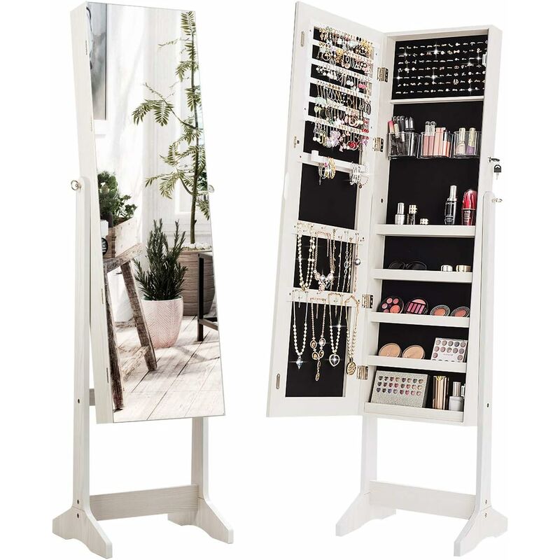 Armario para Joya con Espejo de Cuerpo Entero Joyero Organizador 2 en 1 (blanco) - Costway
Armario para Joya con Espejo de Cuerpo Entero Joyero Organizador 2 en 1 (blanco) - Costway