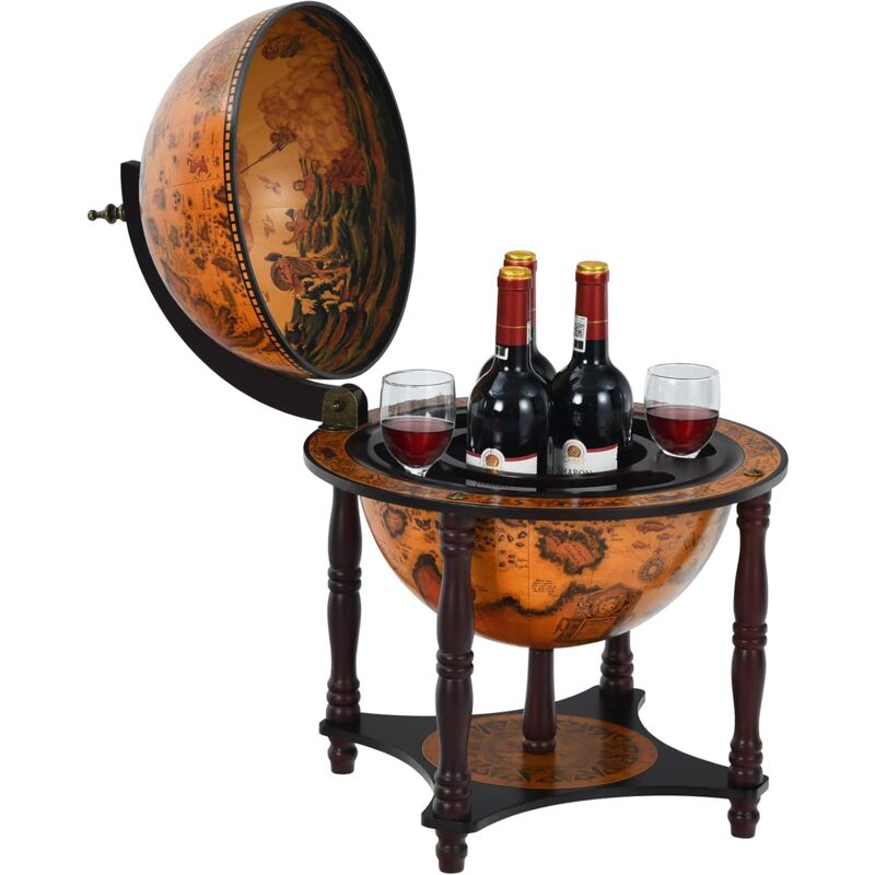 Botellero Stand para Vinos con Forma de Globo, Organizador Vino Vintage para Encimera, Armario para Vinos Natural Siglo XVI - Costway
Botellero Stand para Vinos con Forma de Globo, Organizador Vino Vintage para Encimera, Armario para Vinos Natural Siglo XVI - Costway