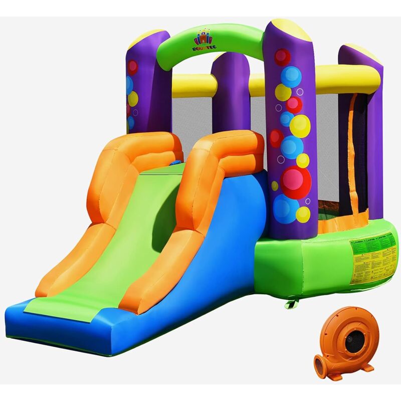 Castillo Inflable 3 en 1 con Compresor Casa Inflable con Bolsa de Transporte Tobogán Inflable con 3 Paredes de Red y Barandales - Costway
Castillo Inflable 3 en 1 con Compresor Casa Inflable con Bolsa de Transporte Tobogán Inflable con 3 Paredes de Red y Barandales - Costway
