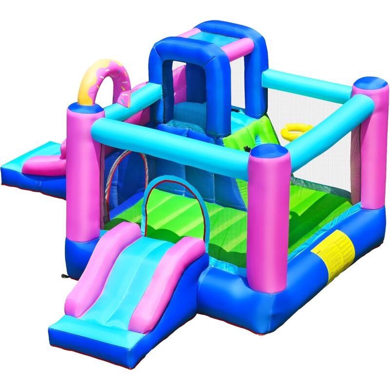 Castillo Inflable 5 en 1 con 2 Toboganes Área para Saltar, Escalar Casa Inflable con Bolsa de Transporte Sin Soplador - Costway
Castillo Inflable 5 en 1 con 2 Toboganes Área para Saltar, Escalar Casa Inflable con Bolsa de Transporte Sin Soplador - Costway