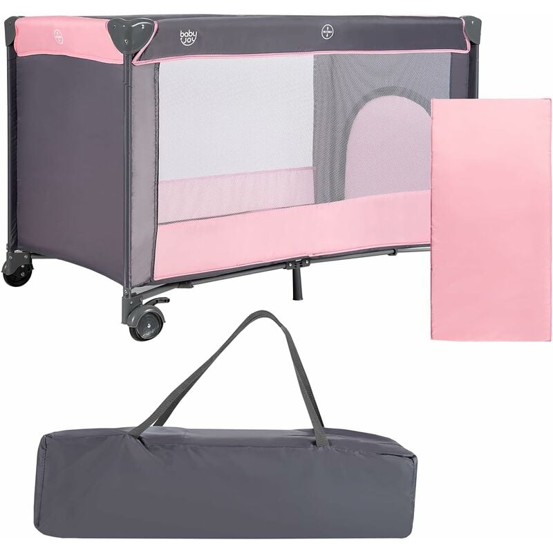 Costway - Cuna de Viaje Plegable Parque Multiuso para Bebé Parque Portátil con Colchón Cómodo (rosa)
Costway - Cuna de Viaje Plegable Parque Multiuso para Bebé Parque Portátil con Colchón Cómodo (rosa)