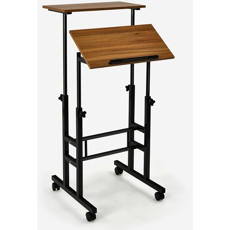 COSTWAY Escritorio con Ruedas Mesa de Trabajo Movible Carro para Trabajar Sentados o de Pie (Nuez)
COSTWAY Escritorio con Ruedas Mesa de Trabajo Movible Carro para Trabajar Sentados o de Pie (Nuez)