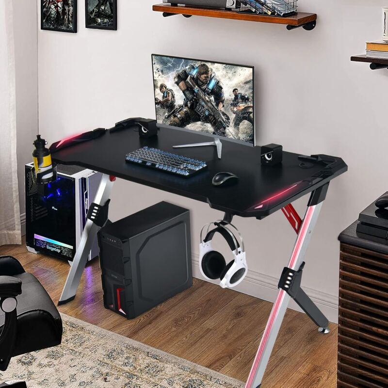 COSTWAY Escritorio Ergonómico de Gaming 120 cm, Mesa Forma de Y para Ordenador con Luces RGB LED, Gamer para Casa y Oficina
COSTWAY Escritorio Ergonómico de Gaming 120 cm, Mesa Forma de Y para Ordenador con Luces RGB LED, Gamer para Casa y Oficina