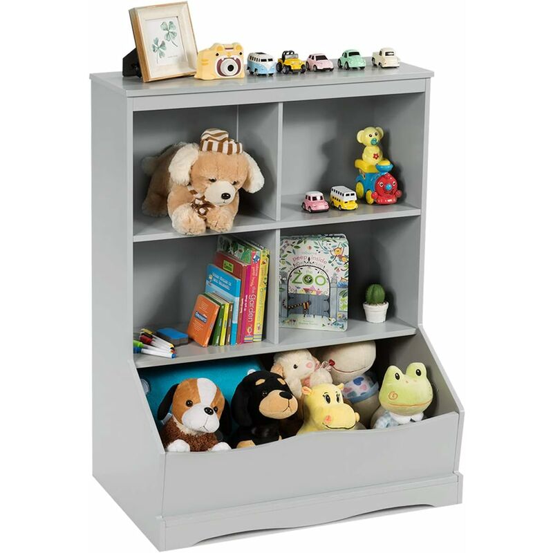 COSTWAY Estante para Juguetes con 3 Niveles, Organizador Juguetes Librería Multifuncional para Niños con Estribo (Gris)
COSTWAY Estante para Juguetes con 3 Niveles, Organizador Juguetes Librería Multifuncional para Niños con Estribo (Gris)