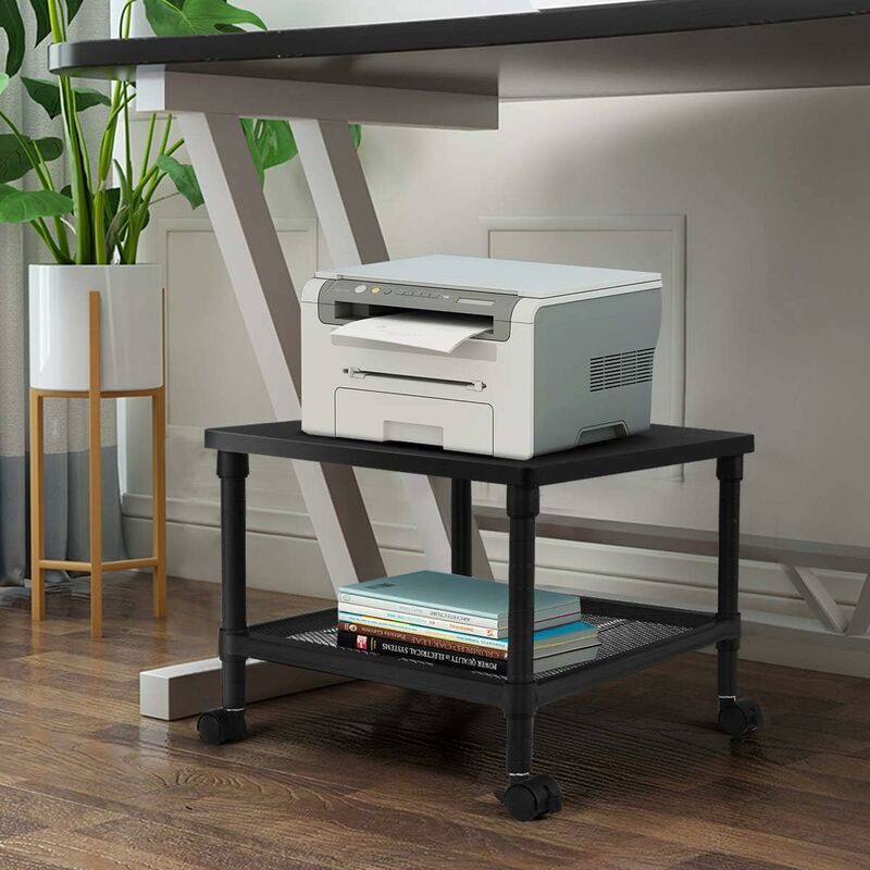 Mesa auxiliar 2 Niveles, Ruedas 360° Carro para Impresora Multifuncional, Altura Regulable - Costway
Mesa auxiliar 2 Niveles, Ruedas 360° Carro para Impresora Multifuncional, Altura Regulable - Costway