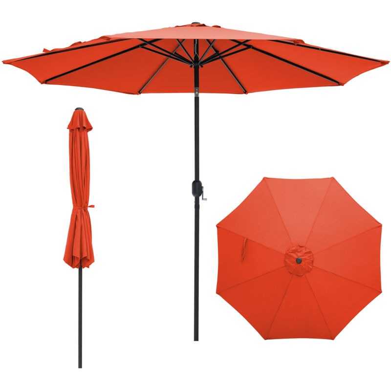 COSTWAY Sombrilla Parasol 3M de Playa Quitasol de Patio Manivela Parasol Paraguas de Jardín Naranja
COSTWAY Sombrilla Parasol 3M de Playa Quitasol de Patio Manivela Parasol Paraguas de Jardín Naranja